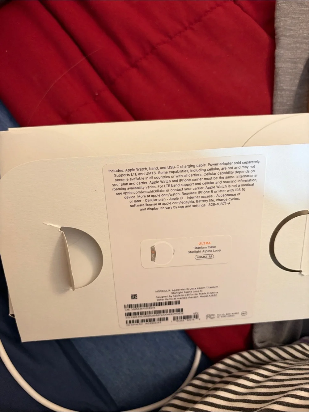 Apple Watch Ultra Titanium Straight Alpine Loop 49mm